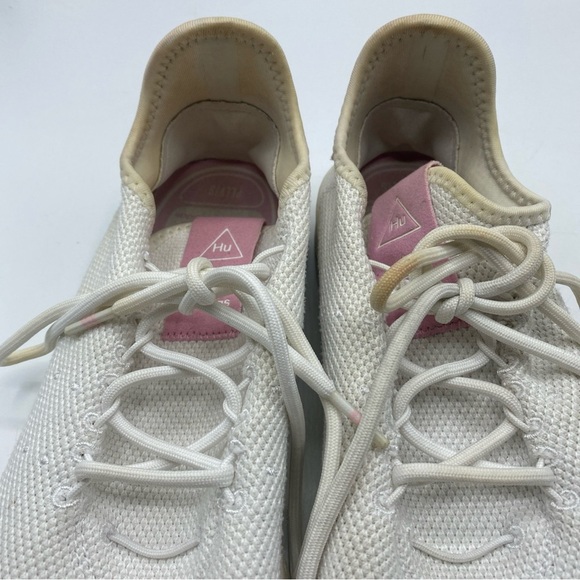 ADIDAS X PHARRELL WILLIAMS HU TENNIS SHOES SNEAKERS WHITE PINK SIZE 9.5 Women’s - Picture 2 of 7